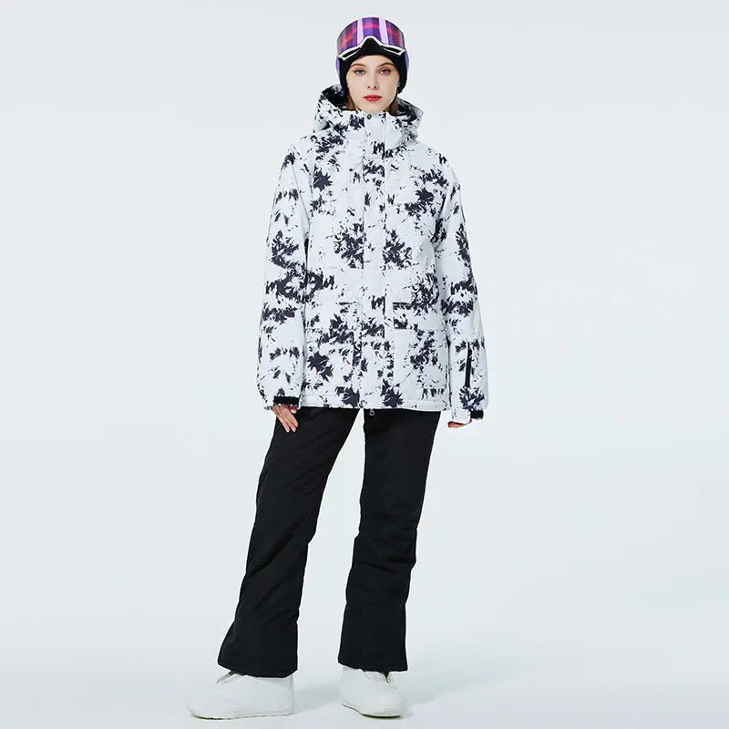 Hotian Women Hooded Insulated Snow Jacket HOTIAN