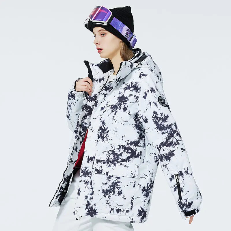 Hotian Women Hooded Insulated Snow Jacket HOTIAN