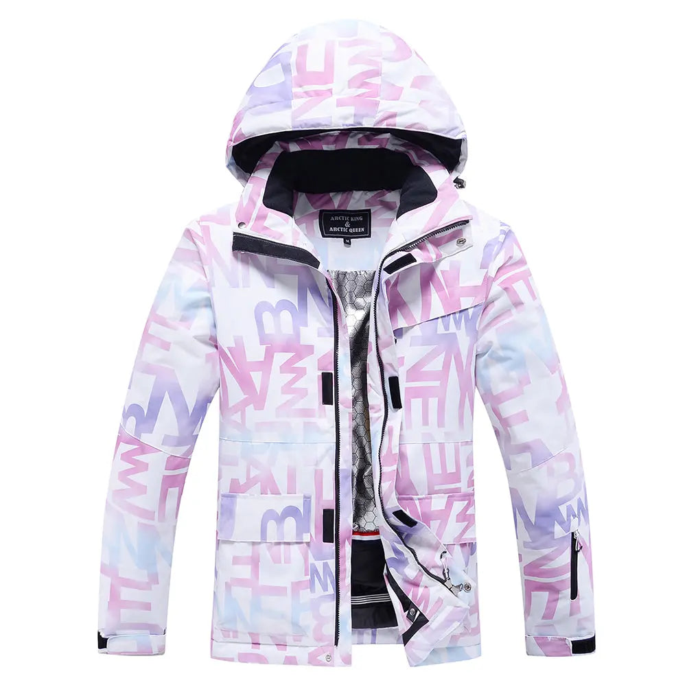 Hotian Women Hooded Insulated Snow Jacket HOTIANSNOW