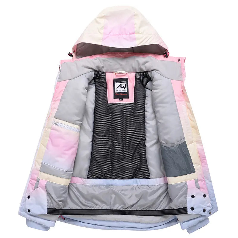 Hotian Women Insulated Ski Snowboard Cargo Jacket HOTIAN