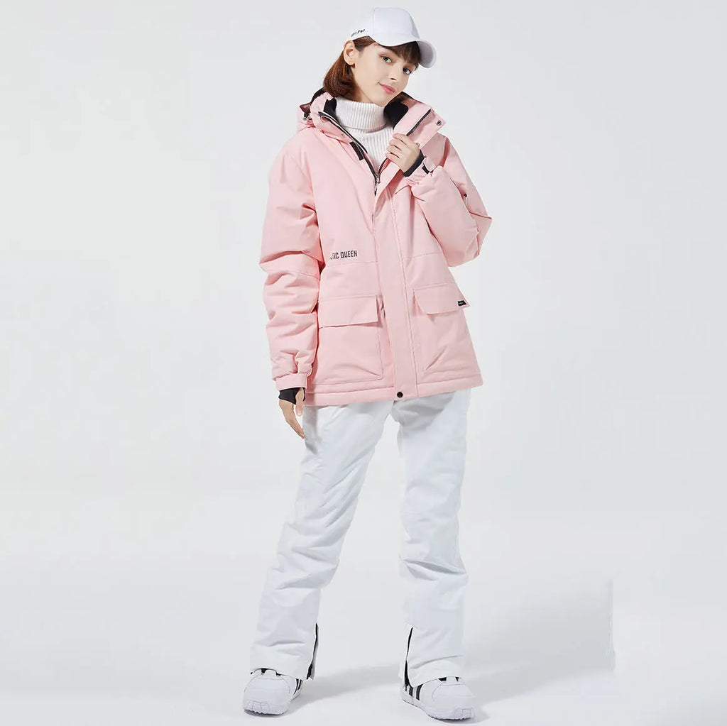 Hotian Women Ski Snow Cargo Jacket HOTIAN