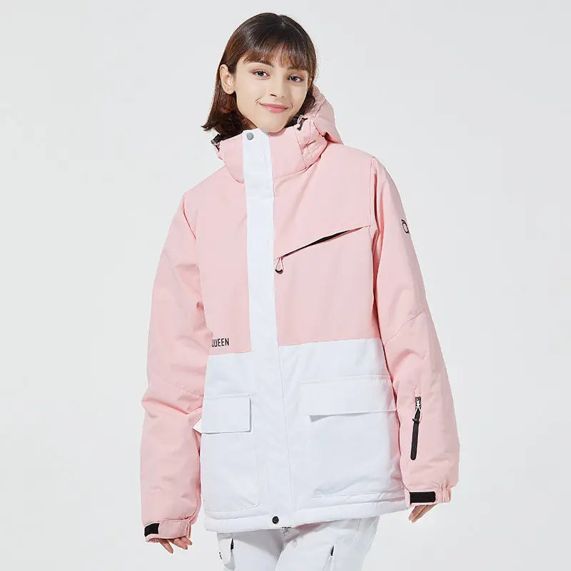 Hotian Women Ski Snow Cargo Jacket HOTIAN