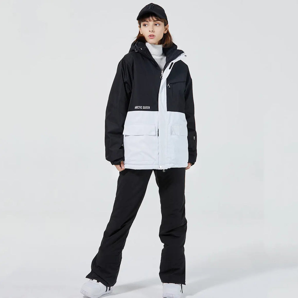 Hotian Women Ski Snow Cargo Jacket HOTIAN