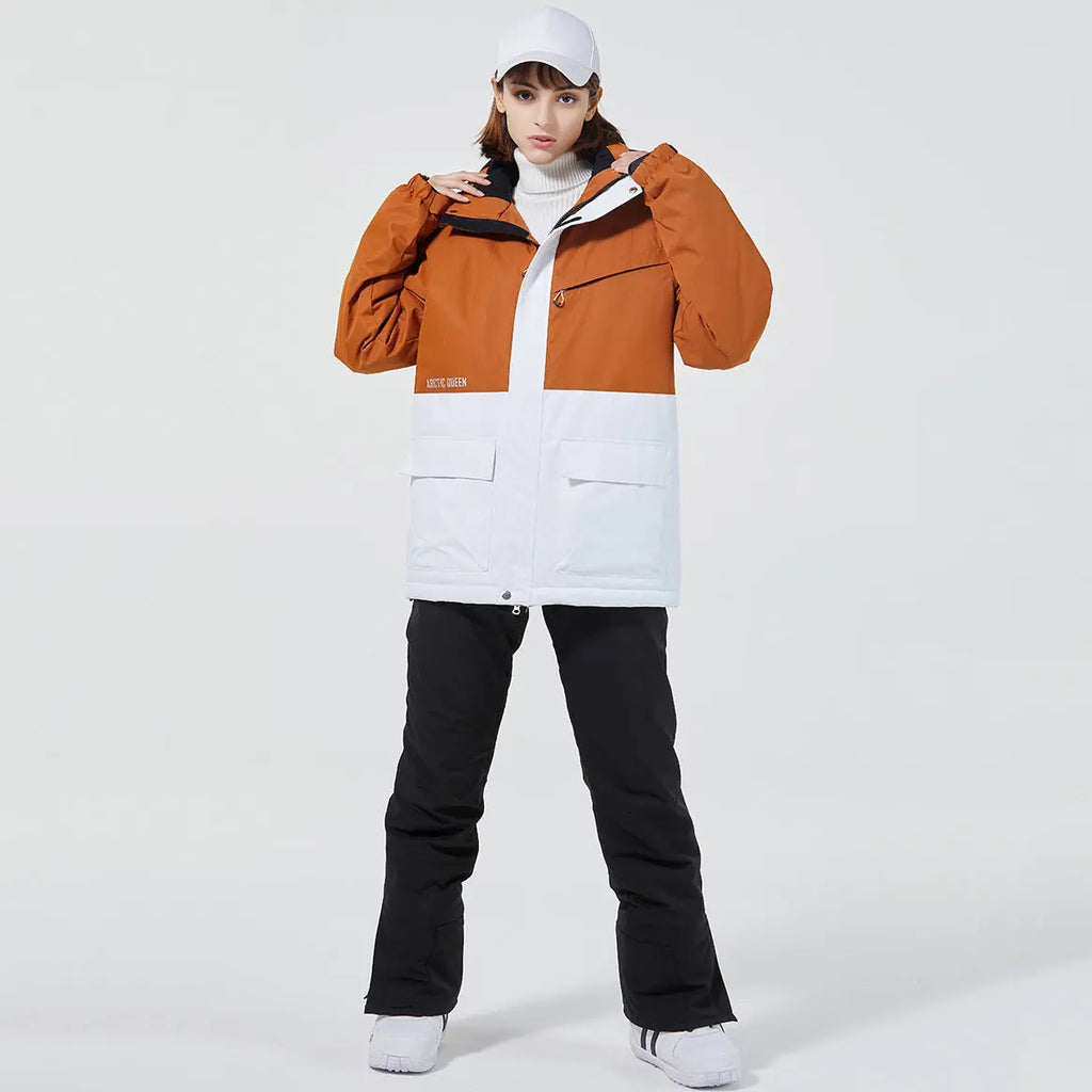 Hotian Women Ski Snow Cargo Jacket HOTIAN