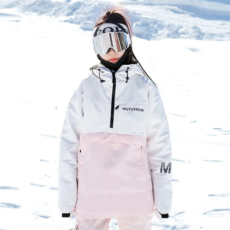 Hotian Women Ski Snowboard Insulated Anorak Hoodie HOTIAN