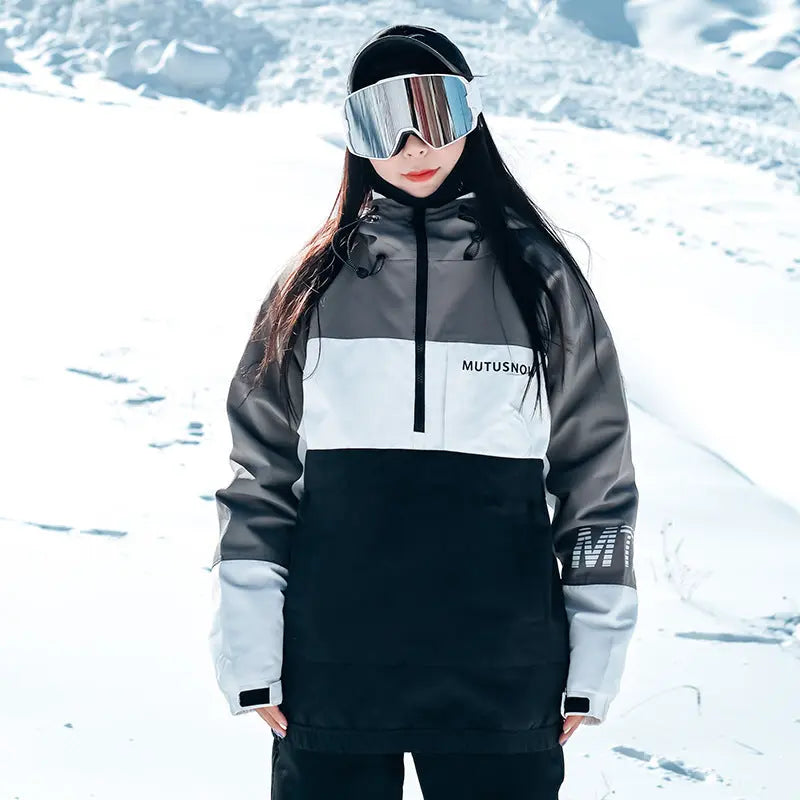 Hotian Women Ski Snowboard Insulated Anorak Hoodie HOTIAN