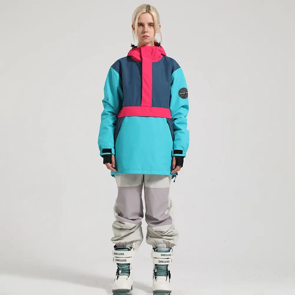 Hotian Women's Snowboard Anorak Jacket and Snow Pants HOTIAN