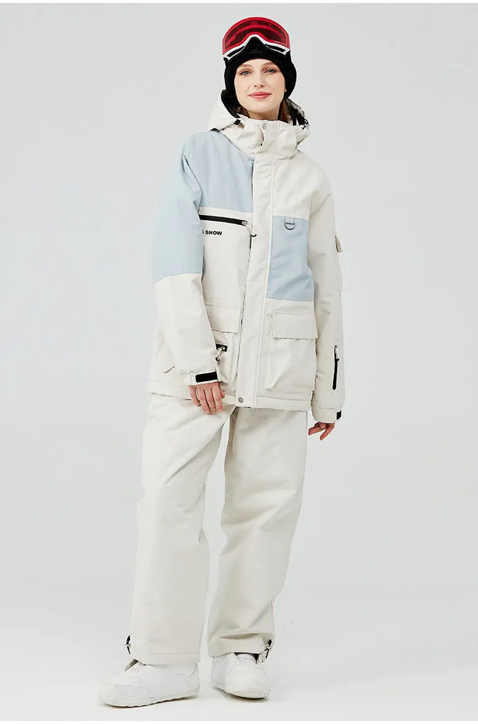 Hotian Women's Snow Jacket & Bib Pants HOTIANSNOW