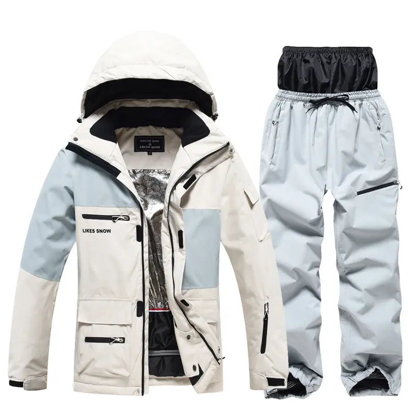 Hotian Women's Snow Jacket & Bib Pants HOTIANSNOW