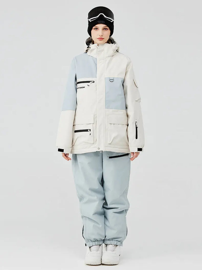 Hotian Women's Snow Jacket & Bib Pants HOTIANSNOW