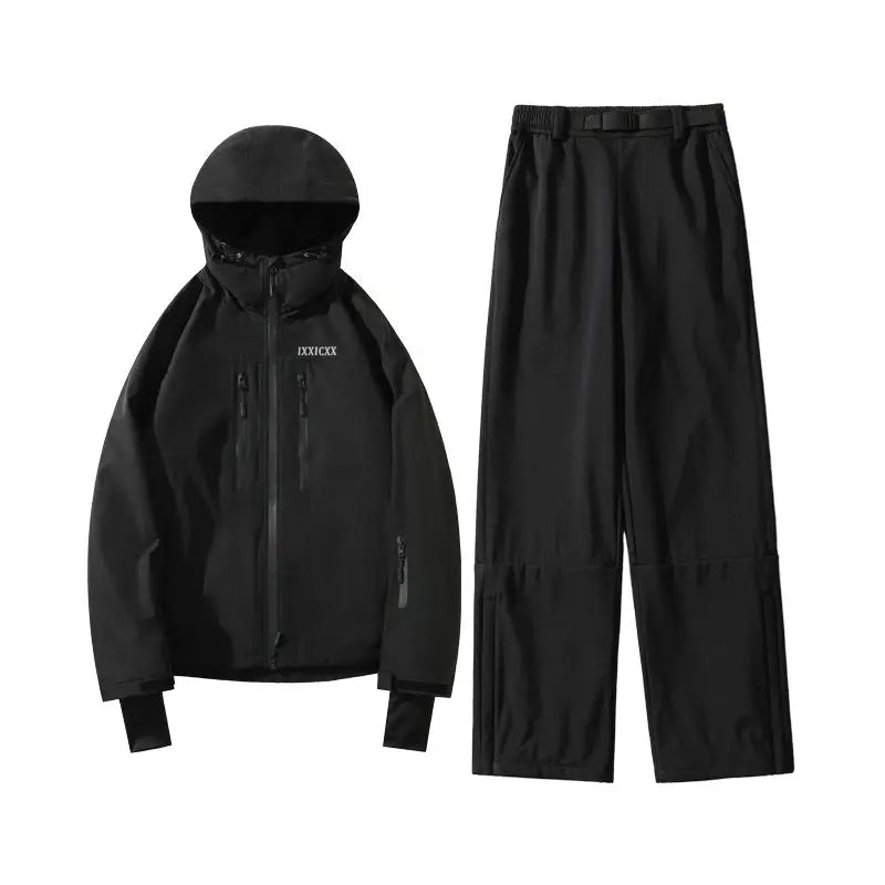 Insulated Ski Jacket & Pants Set Winter Outwear for Sports 