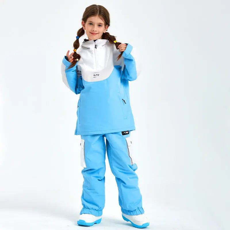 Kids Baggy Ski Snowboard Pants Insulated Sportswear HOTIANSNOW