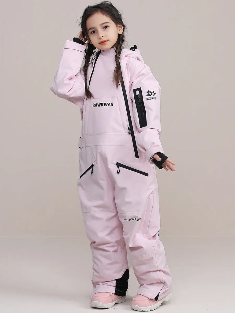 Kids Hooded Outdoor Ski & Snowboard Jumpsuits HOTIANSNOW