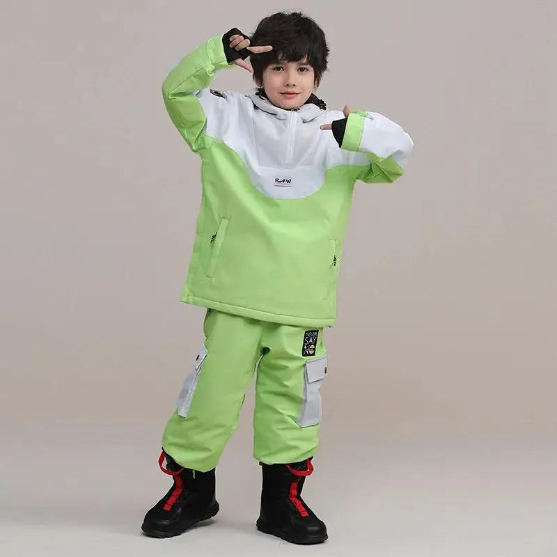 Kids Thermal Skiing Snow Jackets & Pants HOTIANSNOW