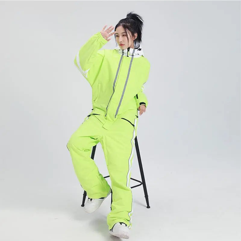 Women One Pieces Ski Suits Waterproof Ski Jumpsuit（复制） 