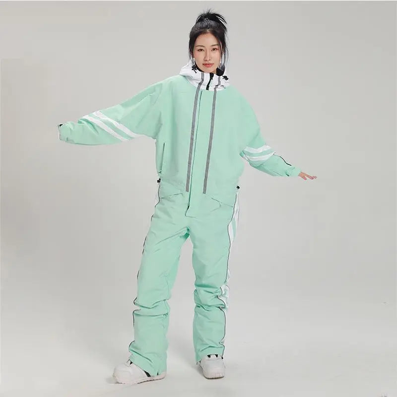 Women One Pieces Ski Suits Waterproof Ski Jumpsuit（复制） 