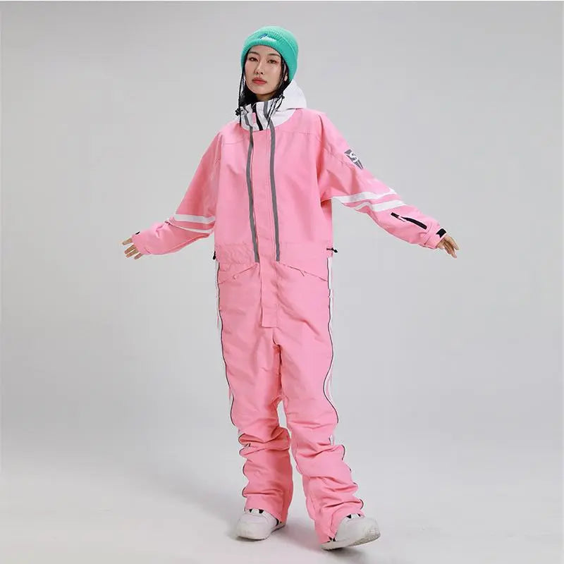 Women One Pieces Ski Suits Waterproof Ski Jumpsuit（复制） 