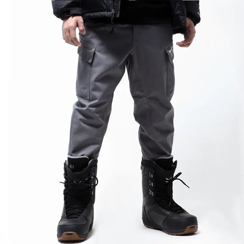 Matching Couple Outdoor Snow Pants Slim Fit Ski Pants with Tight Legs HOTIANSNOW