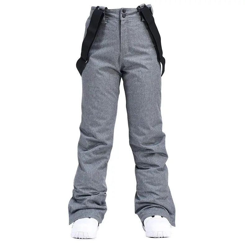 Men Women Outdoor Ski Snowboarding Bibs Pants 