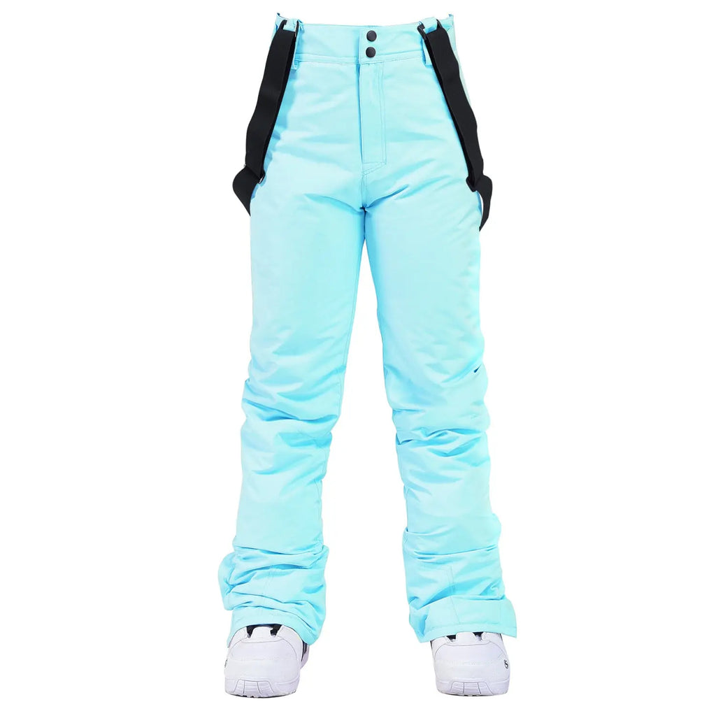 Men Women Outdoor Ski Snowboarding Bibs Pants 