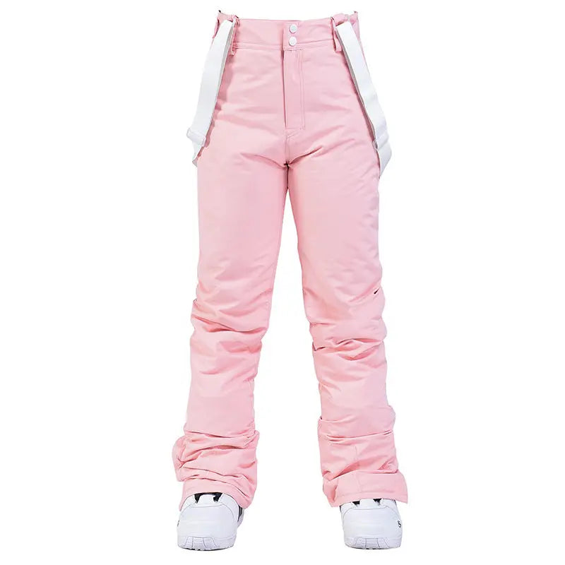 Men Women Outdoor Ski Snowboarding Bibs Pants 