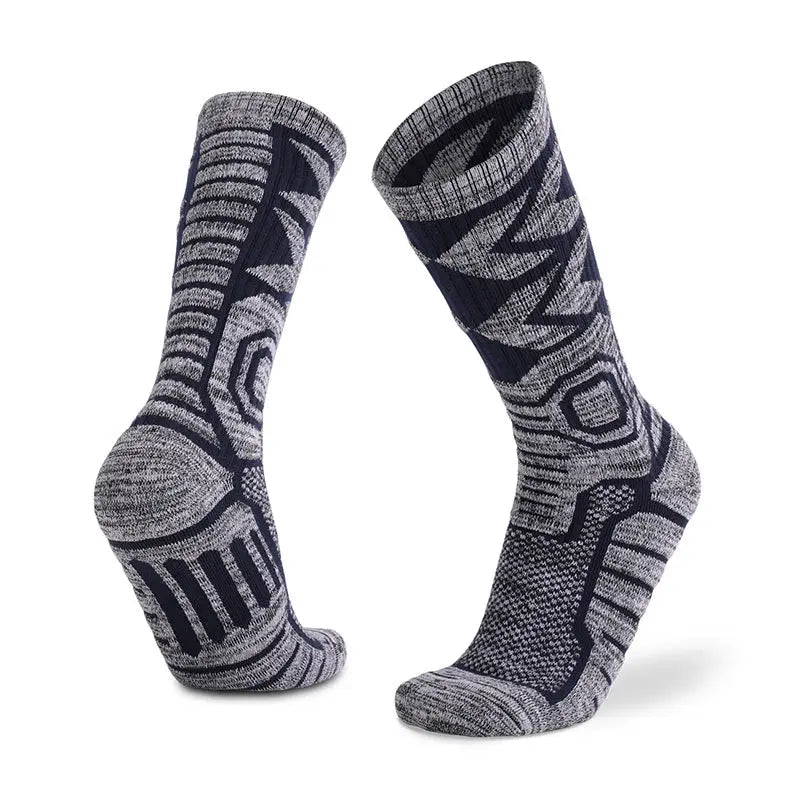 Rib-Knit Outdoor Sports Ski Socks 