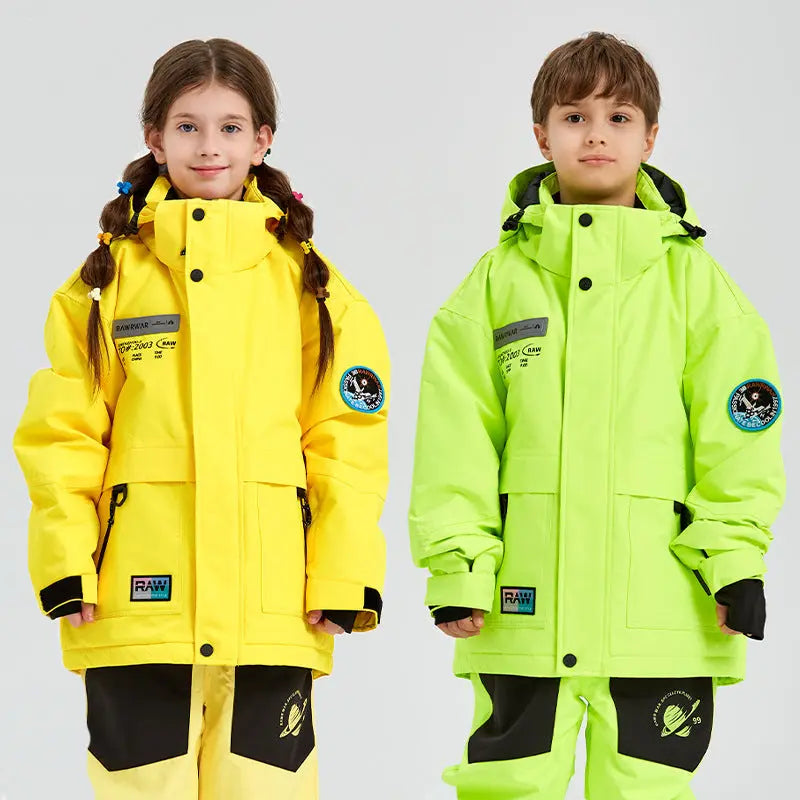 Solid Color Girls Snow Jacket HOTIAN