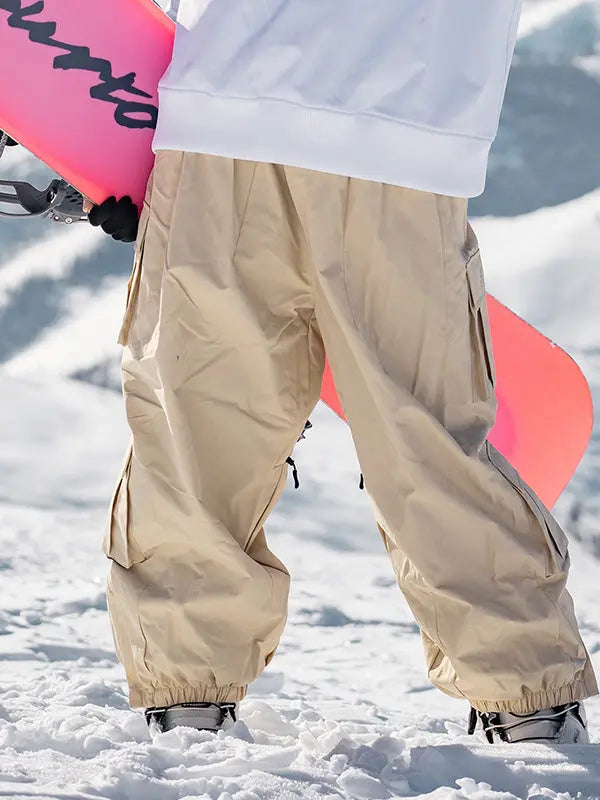 Stylish Cargo Baggy Snowboard Pants Couple Style HOTIANSNOW