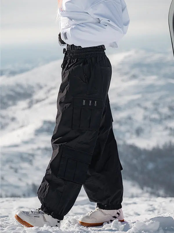 Stylish Cargo Baggy Snowboard Pants Couple Style HOTIANSNOW