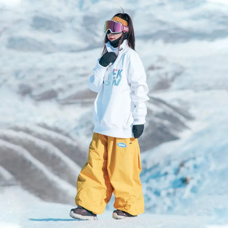 Super Baggy Snowboarding Pants Oversized Skiing Trousers 