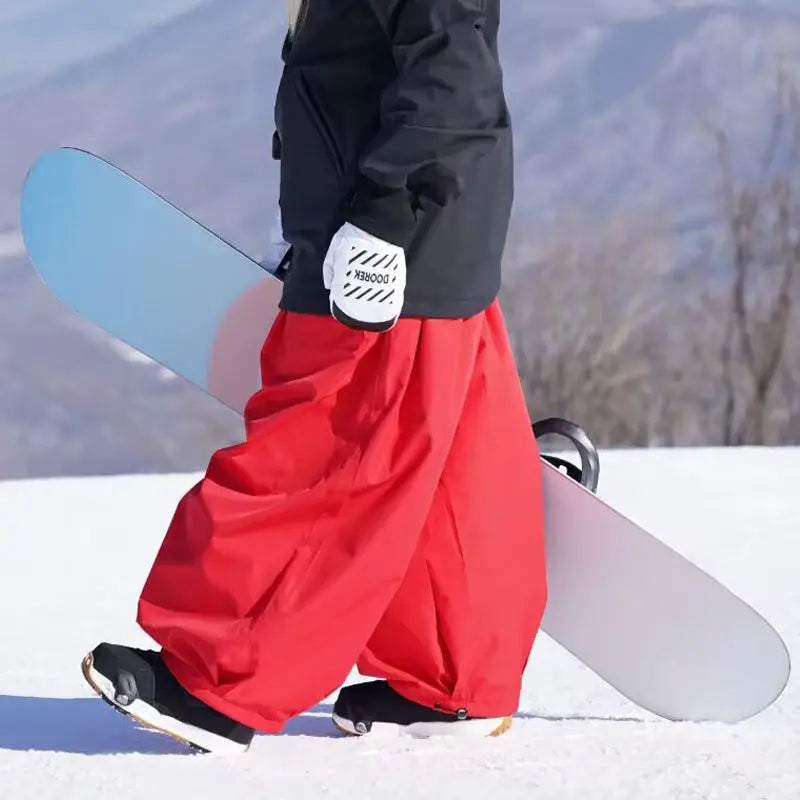 Super Baggy Snowboarding Pants Oversized Skiing Trousers 