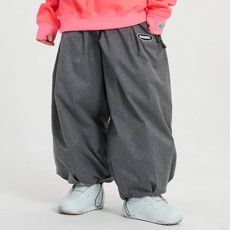 Super Baggy Snowboarding Pants Oversized Skiing Trousers 