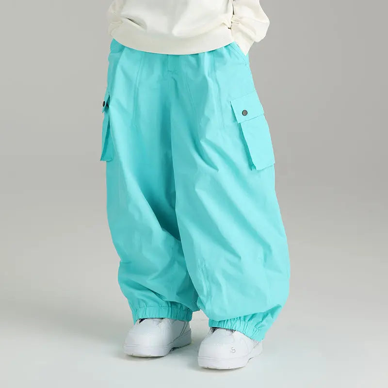 Unisex Baggy Snowboard Pants Soft Shell 