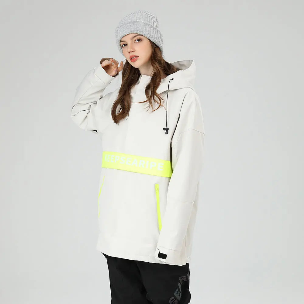 Windproof Insulated Snow Ski Anorak Jacket Hooded 