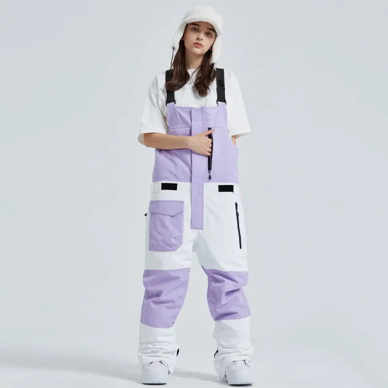 Winter Couple Style Snow Bibs Pants HOTIANSNOW