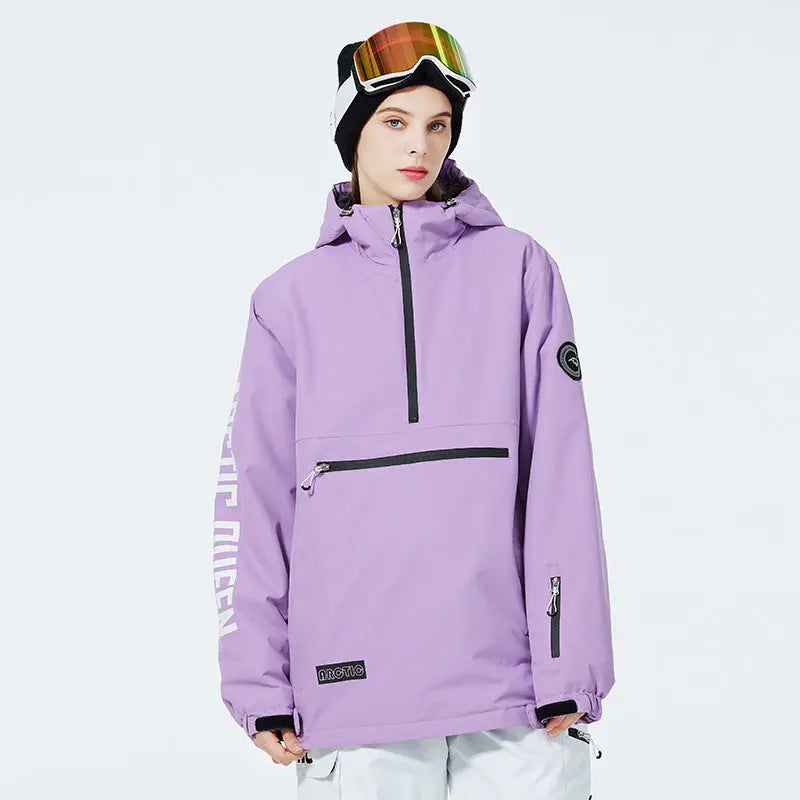 Women Athletic Sports Wear Anorak Skiing Insulated Jacket HOTIAN