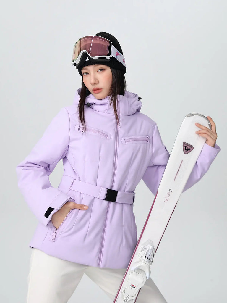 Women Chic Slim Fit Ski Jacket Best Outdoor Snow Coat for Skiiers 