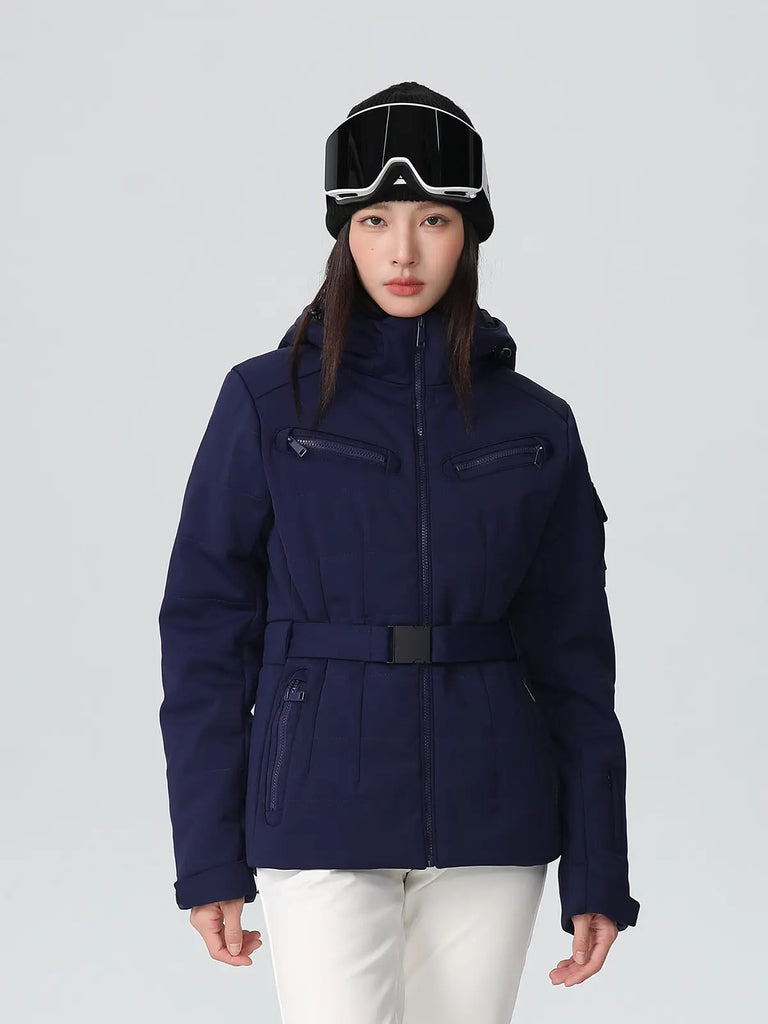 Women Chic Slim Fit Ski Jacket Best Outdoor Snow Coat for Skiiers 