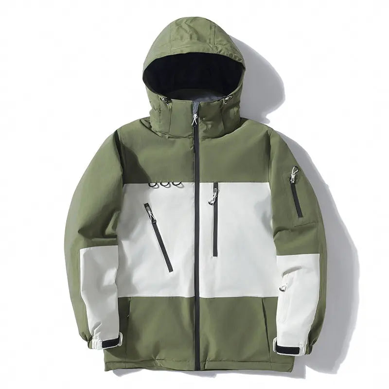 Women Men Ski Jacket Outdoor Hooded Snow Coat HOTIANSNOW