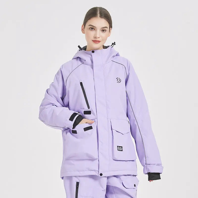 Women Outdoor Mountain Rider Snow Jacket 