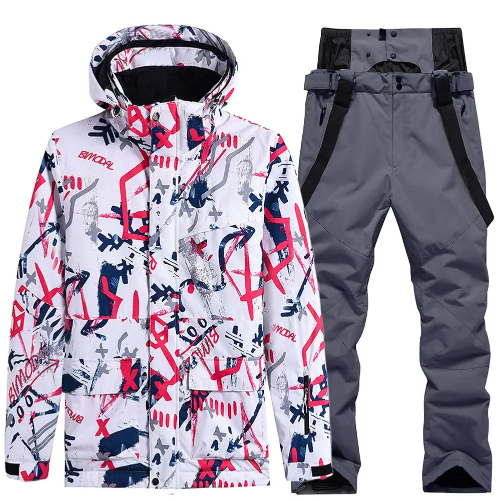 Women's Ski Cargo Jacket & Overall Pants Ski Suits HOTIAN