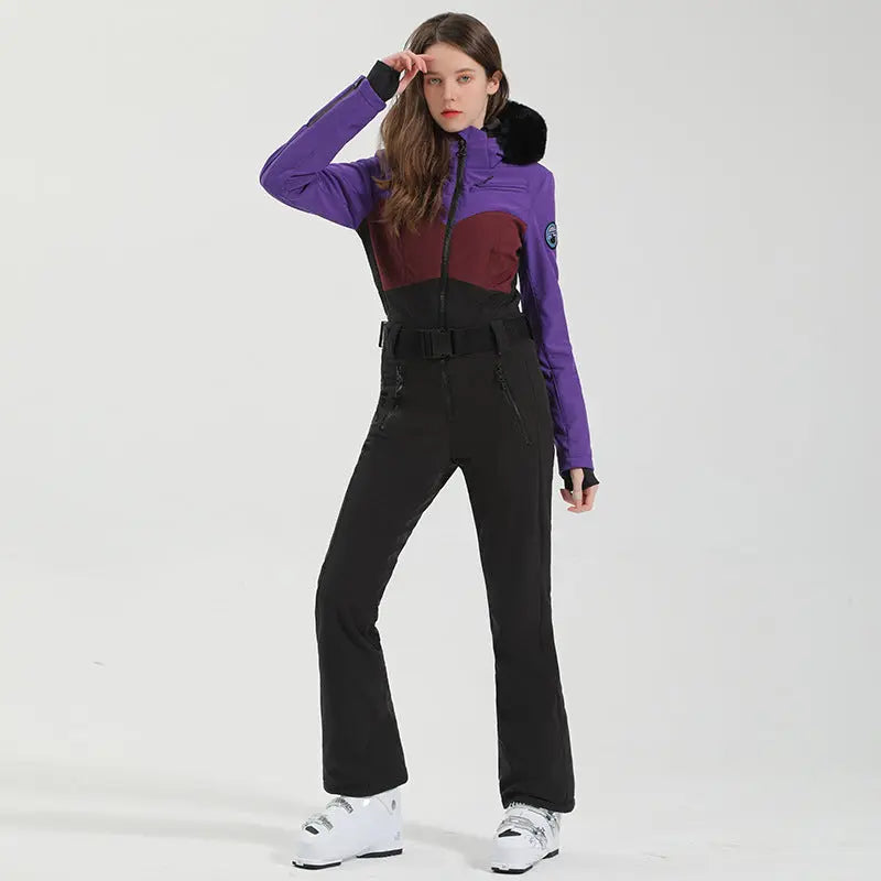 Women's One Piece Ski Jumpsuits 