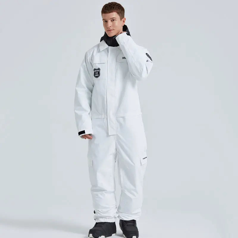 Women's One Piece Ski Suits Waterproof Winter Snowsuits 