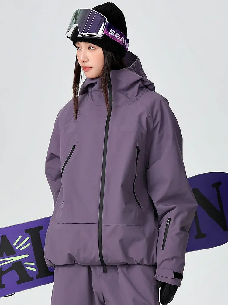 Women's Searipe Durable Mountain Pro All-Weather Baggy Snow Jacket 