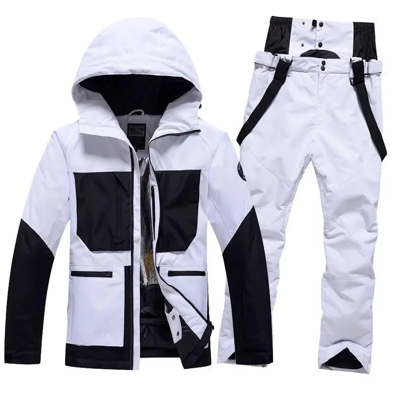 Women's Ski Suits Two Pieces Winter Outdoor Ski Jacket and Pants HOTIANSNOW