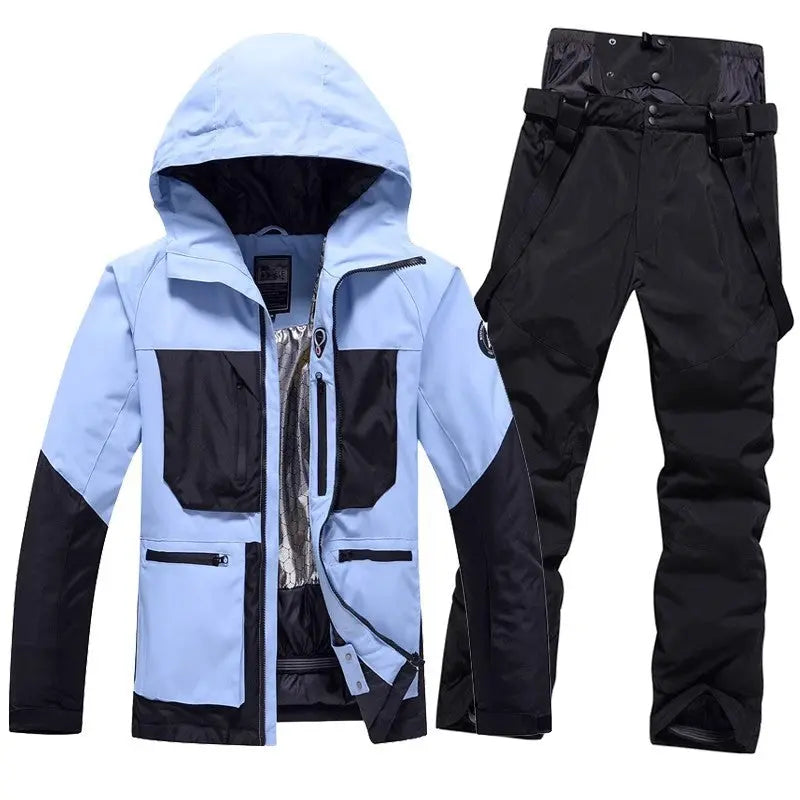 Women's Ski Suits Two Pieces Winter Outdoor Ski Jacket and Pants HOTIANSNOW