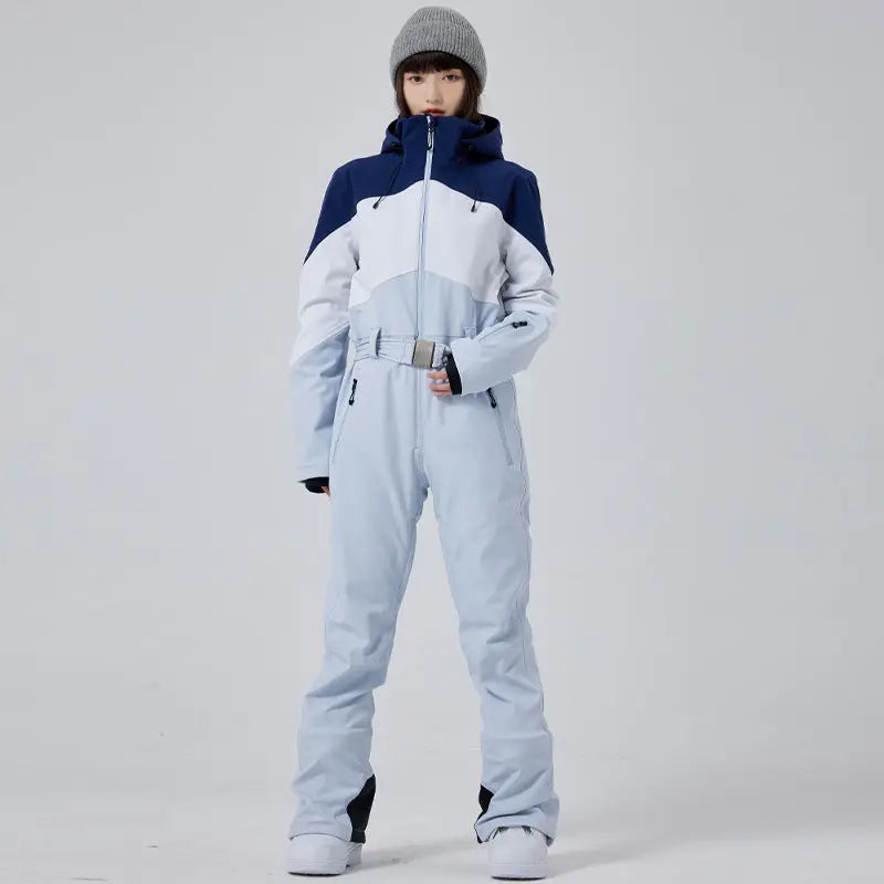 Women's Winter Snow Jumpsuit Hooded Snowwear HOTIANSNOW