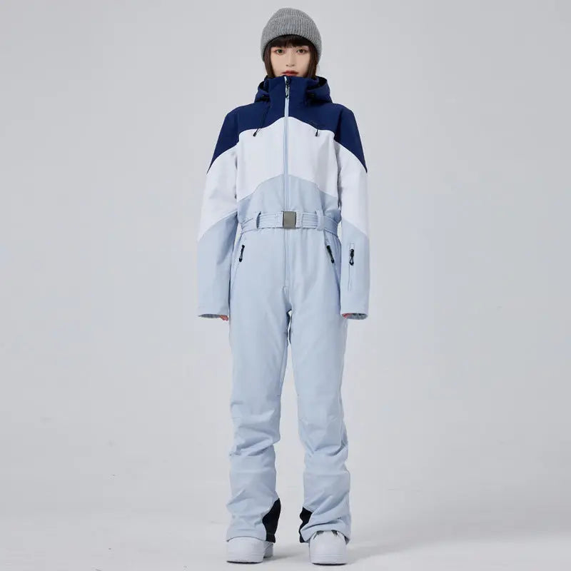 Women's Winter Snow Jumpsuit Hooded Snowwear HOTIANSNOW