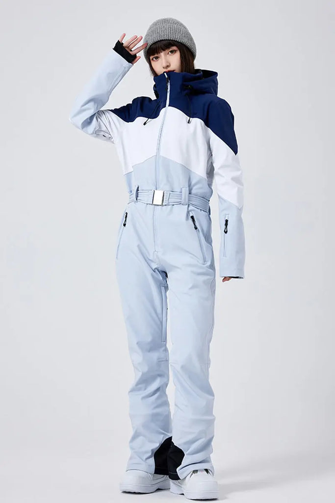 Women's Winter Snow Jumpsuit Hooded Snowwear HOTIANSNOW