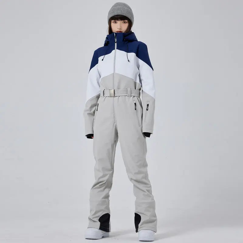 Women's Winter Snow Jumpsuit Hooded Snowwear HOTIANSNOW